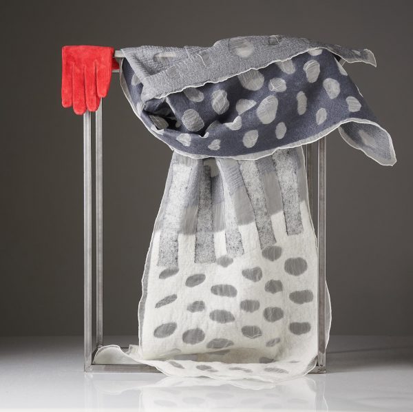 "HOLES" Silk Organza Scarf No 5