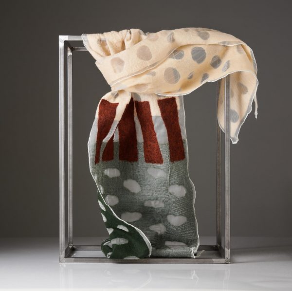 "HOLES" Silk Organza Scarf No 3