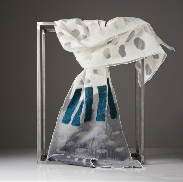 "HOLES" Silk Organza Scarf No 2
