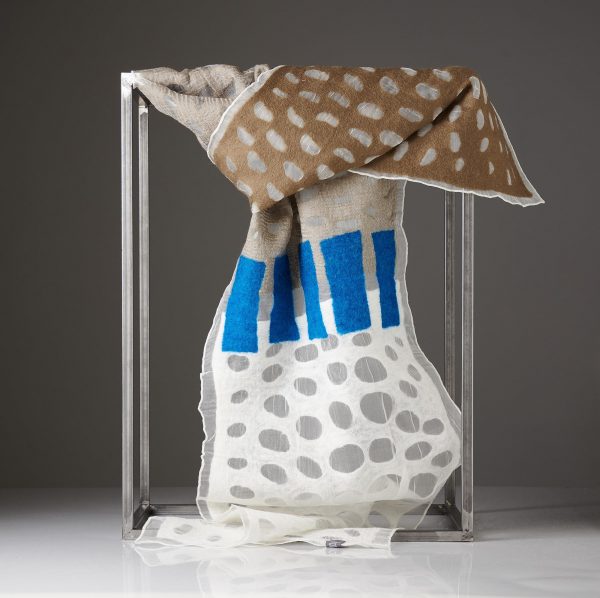"HOLES" Silk Organza Scarf No 9