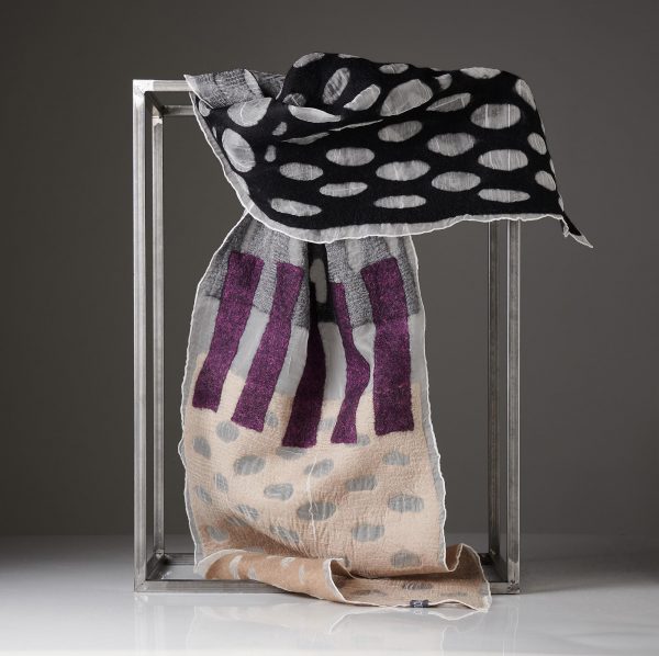 "HOLES" Silk Organza Scarf No 1