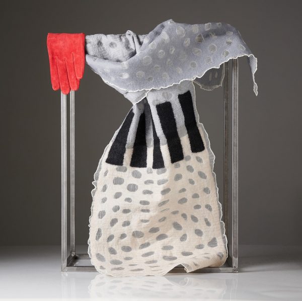 "HOLES" Silk Organza Scarf No 6