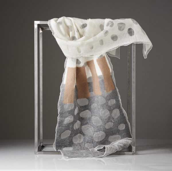 "HOLES" Silk Organza Scarf No 8