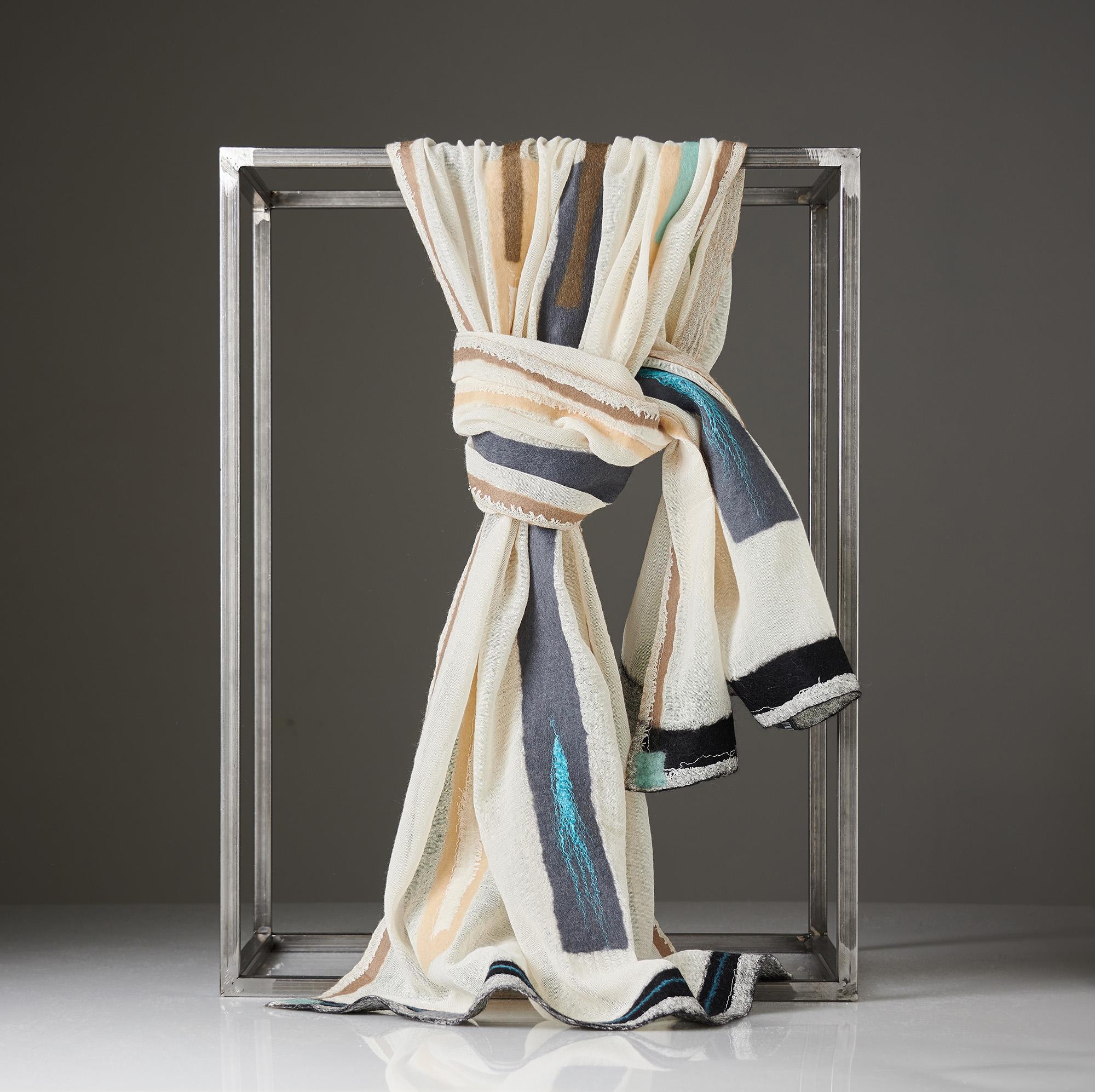 "VINTAGE" Light Organic Cotton Gauze Shawl No 2