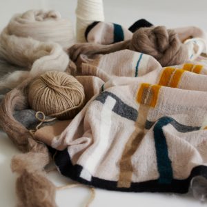 "ALL WOOL" Woollen Shawl No 2 - Image 3