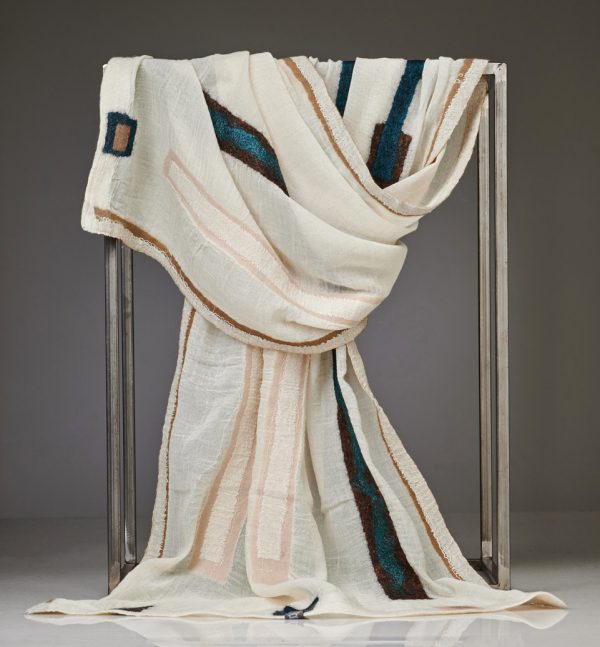"VINTAGE" Light Organic Cotton Gauze Shawl No 5