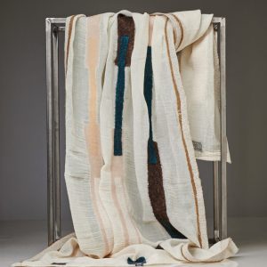 "VINTAGE" Light Organic Cotton Gauze Shawl No 5 - Image 2
