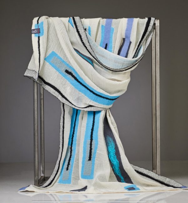 "VINTAGE" Light Organic Cotton Gauze Shawl No 17
